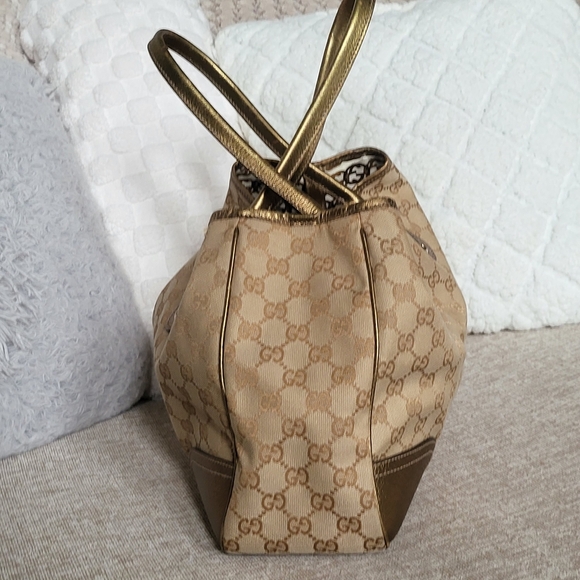 GUCCI GOLD ORIGINAL GG CANVAS PRINCY TOTE.. AUTHENTIC!!! - Picture 3 of 16
